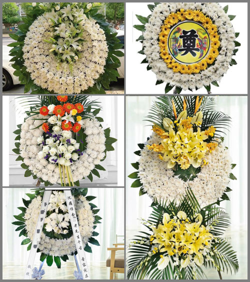 四川成都龙泉驿区柏合镇工农村花圈速递